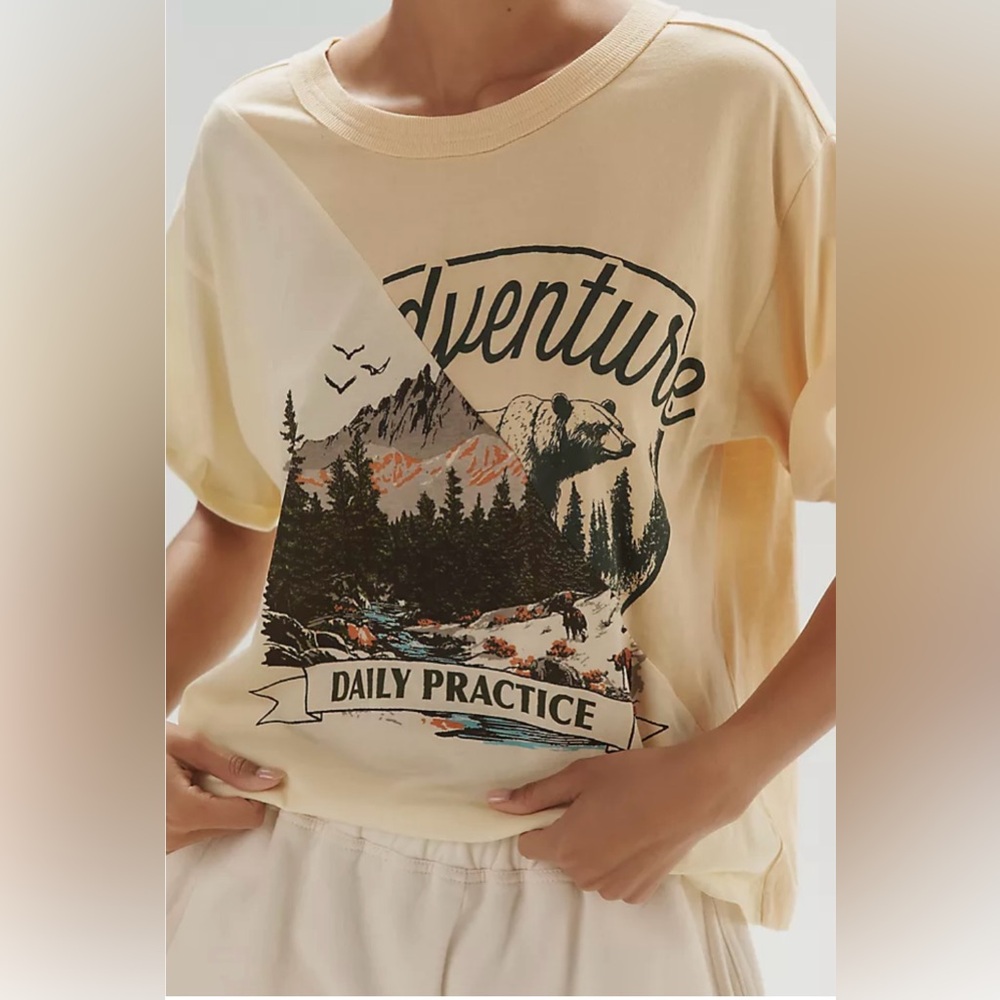 Adventure Daily Practice Short Sleeve Tee - Pale Yellow
